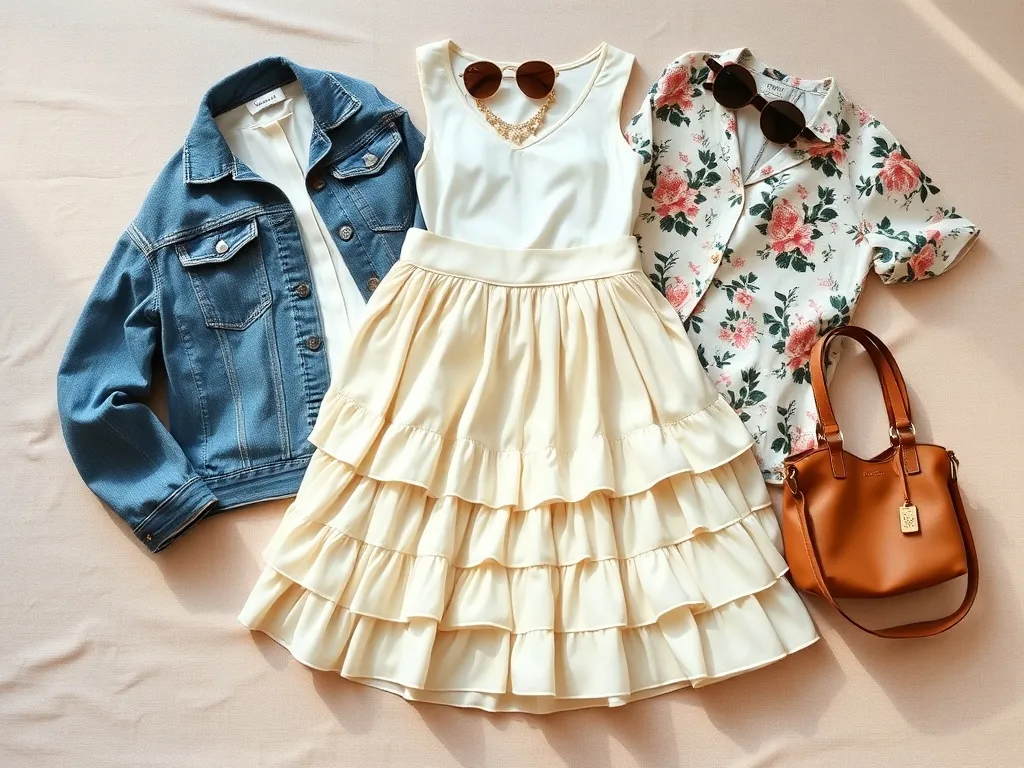 Co ubrać do spódniczki z falbankami? Stylizacje na każdą okazję